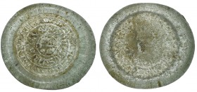 FATIMID, AL-AMIR (495-524h), Dirham weight, dated 504h, green translucent glass. Weight: 3.01g Reference: FGJ 391. Very fine, rare
Tax: AMS