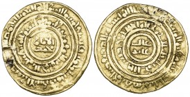FATIMID, ‘AL-MUNTAZAR’ (524-526h), Dinar, al-Iskandariya 525h. Weight: 4.04g Reference: Nicol 2589. Ex-mount, fine or better and very rare. After the ...