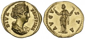 Faustina Senior (wife of Antoninus Pius, died 141), aureus, Rome, posthumous issue, undated, DIVA FAVSTINA, draped bust right, rev., AVGVSTA, Ceres, v...