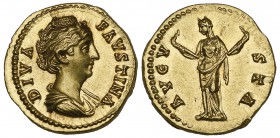 Faustina Senior (wife of Antoninus Pius, died 141), aureus, Rome, posthumous issue, undated, DIVA FAVSTINA, draped bust right, rev., AVGVSTA, Ceres, v...