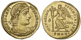 Constantine I, the Great (307-337), solidus, Antioch, 336-337, CONSTANTINVS MAX AVG, diademed, draped and cuirassed bust right, rev., VICTORIA CONSTAN...