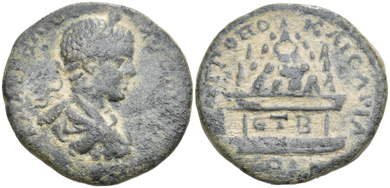 Roman Provincial
CAPPADOCIA. Caesaraea-Eusebia. Elagabalus, (218-222 AD)
AE Br...