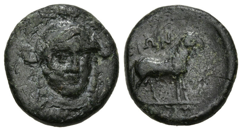 Greek
IONIA. Klazomenai. (Circa 386-301 BC).
AE Bronze (16.4mm 3.85g)