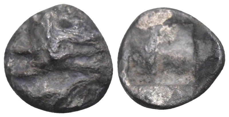 Greek
MYSIA. Kyzikos. (550-450 BC)
AR Hemiobol (7.4mm 0.3g)