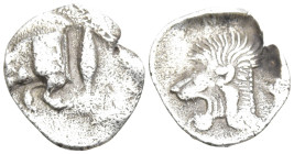 Greek
MYSIA. Kyzikos. (450-400 BC)
AR Obol (11.5mm 0.79g)