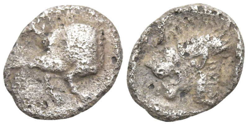 Greek
MYSIA. Kyzikos. (450-400 BC)
AR Obol (10.5mm 0.72g)