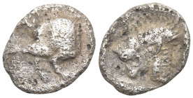 Greek
MYSIA. Kyzikos. (450-400 BC)
AR Obol (10.5mm 0.72g)