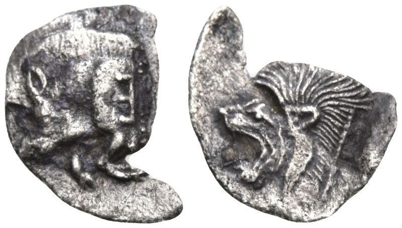 Greek
MYSIA. Kyzikos. (Circa 450-400 BC).
AR Obol (13mm 0.56g)