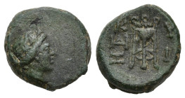 Greek
MYSIA. Kyzikos. (3rd century BC).
AE Bronze (12.21mm 2.04g)