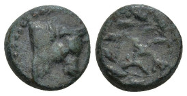 Greek
MYSIA. Kyzikos (Circa 2nd-1st centuries BC)
AE Bronze (10.1mm 2.75g)