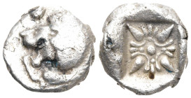 Greek
IONIA. Miletos. Late 6th-early 5th centuries BC).
AR Obol (9mm 0.81g)