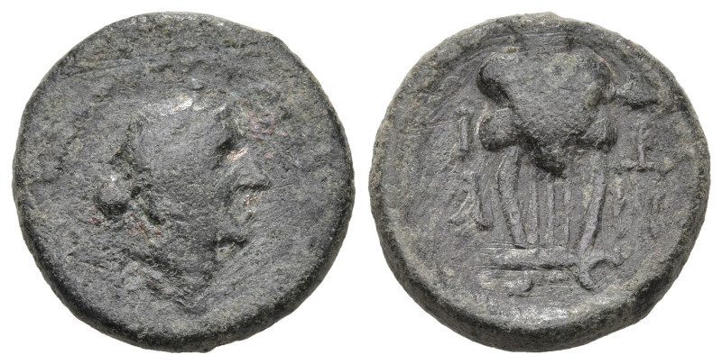 Greek
LESBOS. Mytilene. (2nd-1st century BC).
AE Bronze (16.14mm 3.97g)