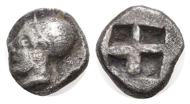 Greek
IONIA. Phokaia. (Circa 521-478 BC).
AR Diobol (9.54mm 1.54g)