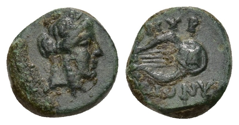 Greek
IONIA.Smyrna. (2rd century BC)
AE Bronze (9.3mm 1.07g)