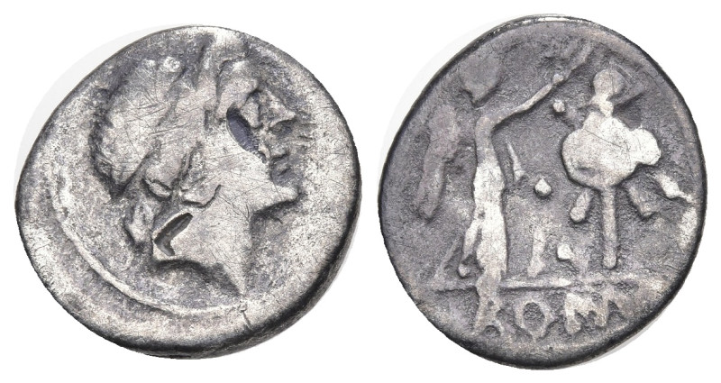 Roman Republican
Anonymous (81 BC).
AR Quinarius (13.75mm 1.58g)