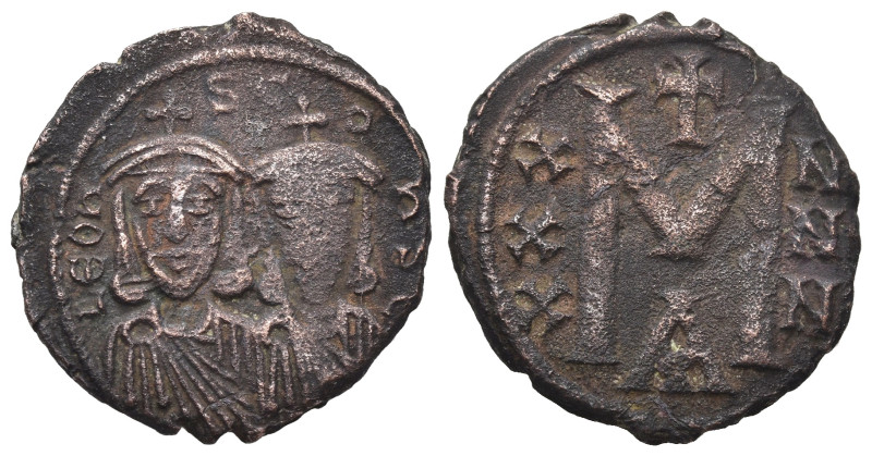 Byzantine
Leo III Tthe "Isaurian", with Constantine V (717-741 AD). Constantino...