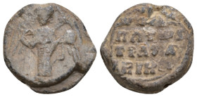 Byzantine Lead Seal
(9.15g 22.2mm diameter)