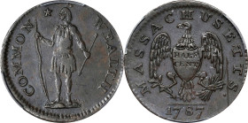 1787 Massachusetts Half Cent. EF Details--Scratch (PCGS).

PCGS# 296. NGC ID: 2B22.