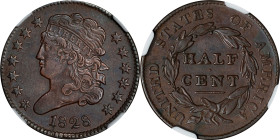 1828 Classic Head Half Cent. 13 Stars. AU Details--Cleaned (NGC).

PCGS# 1147.