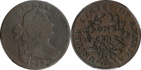 1798 Draped Bust Cent. Style II Hair. VG-8 (PCGS).

PCGS# 1434. NGC ID: 2244.