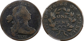 1802 Draped Bust Cent. VG Details--Environmental Damage (PCGS).

PCGS# 1470. NGC ID: 224E.