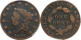 1823/2 Matron Head Cent. Good-4 (PCGS).

PCGS# 1630. NGC ID: 225B.