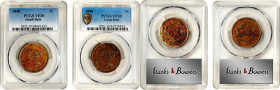 Lot of (2) 1840 Braided Hair Cents. VF-30 (PCGS).

Included are: Large Date; and Small Date.