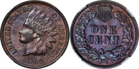 1908-S Indian Cent. MS-65 BN (NGC).

PCGS# 2232. NGC ID: 2296.
