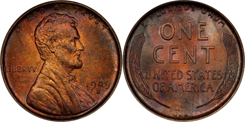 1909-S Lincoln Cent. V.D.B. MS-64 RB (NGC). CAC.

PCGS# 2427. NGC ID: 22B2.