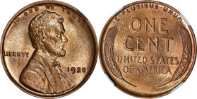 1920 Lincoln Cent. MS-64 RB (NGC).

PCGS# 2523. NGC ID: 22C3.