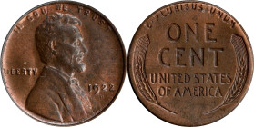1922-D Lincoln Cent. MS-64 RB (PCGS).

PCGS# 2538. NGC ID: 22C8.