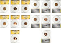 Lot of (7) Lincoln Cents. (ANACS).

Included are: 1909-S VF-20; 1922-D Weak D, Die III, VF-30 Details--Scratched; 1931-S VF-35; 1972 FS-108, Die VII...