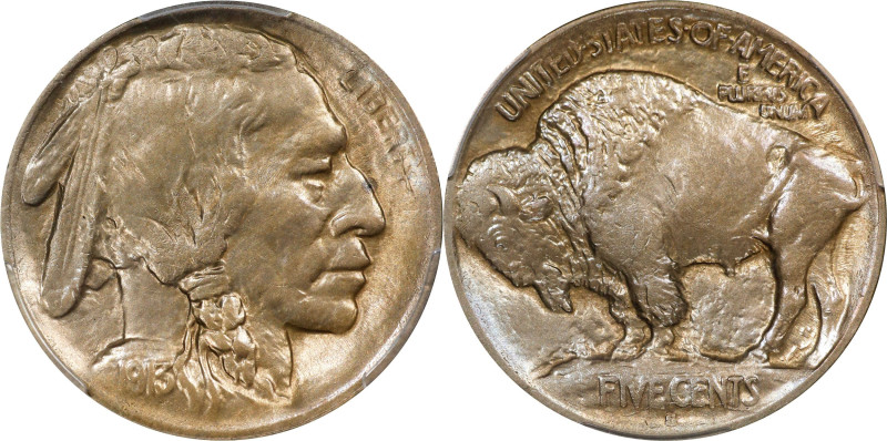 1913-S Buffalo Nickel. Type I. AU-58 (PCGS).

PCGS# 3917. NGC ID: 22PY.