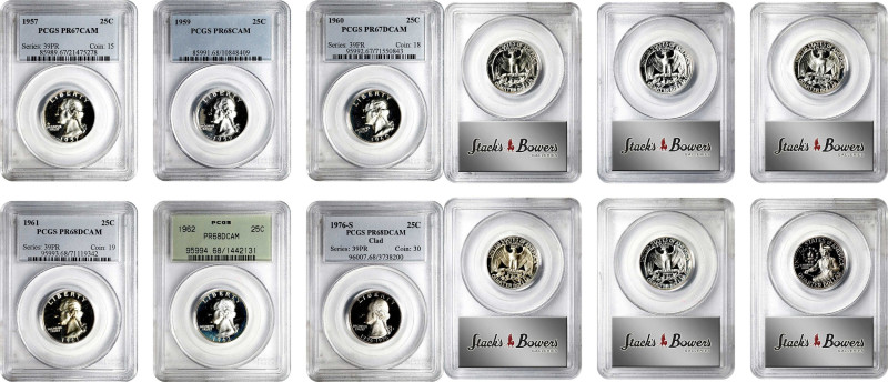 Lot of (6) Proof Washington Quarters, 1957-1976. (PCGS).

Included are: 1957 P...