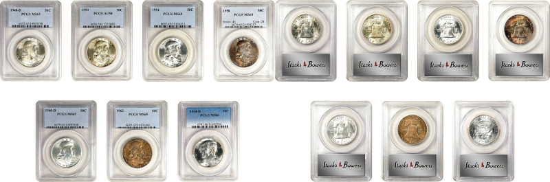 Lot of (7) Franklin and Kennedy Half Dollars. (PCGS).

Included are: Franklin:...