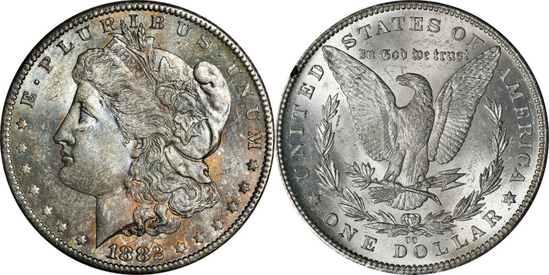 1882-CC GSA Morgan Silver Dollar. MS-62 (PCGS).

The original box and card are...