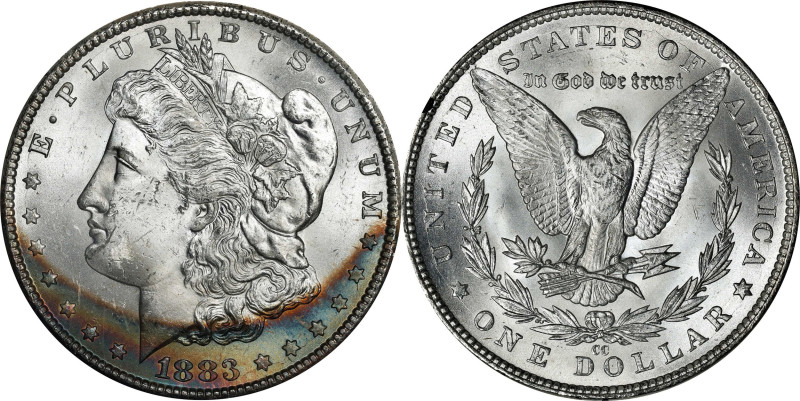 1883-CC GSA Morgan Silver Dollar. MS-62 (PCGS).

The original box and card are...