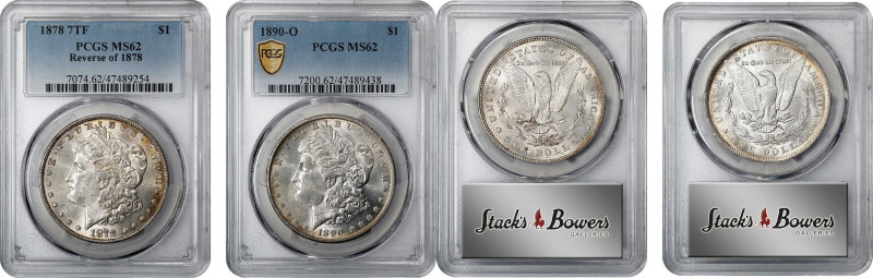 Lot of (2) 19th Century Morgan Silver Dollars. MS-62 (PCGS).

Included are: 18...