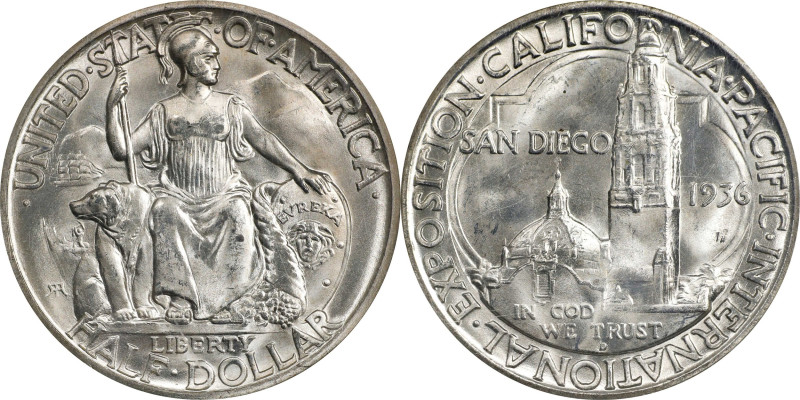 1936-D San Diego, California Pacific International Exposition. MS-65 (PCGS). OGH...