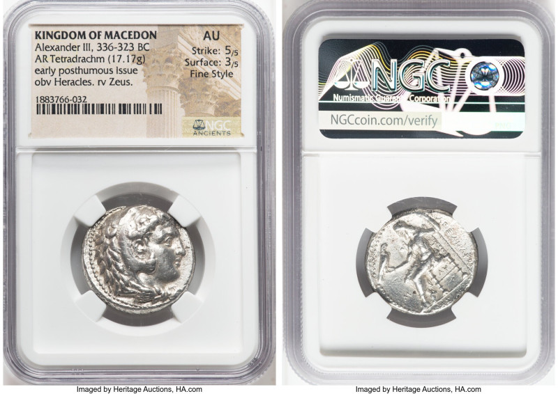 MACEDONIAN KINGDOM. Alexander III the Great (336-323 BC). AR tetradrachm (25mm, ...