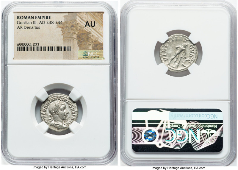 ANCIENT LOTS. Roman Imperial. Lot of five (5) AR denarii. NGC VF-AU. Includes: F...