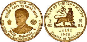 Ethiopia 10 Birr 1966 EE 1958 NI