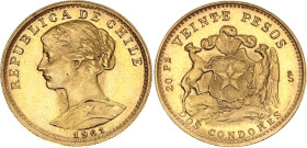 Chile 20 Pesos 1961 So