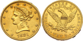United States 10 Dollars 1881