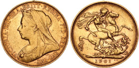 Australia 1 Sovereign 1901 M