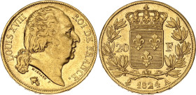 France 20 Francs 1824 A