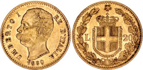 Italy 20 Lire 1880 R