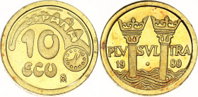 Spain 10 Ecu 1989 M