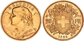 Switzerland 20 Francs 1922 B