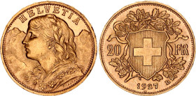 Switzerland 20 Francs 1927 B